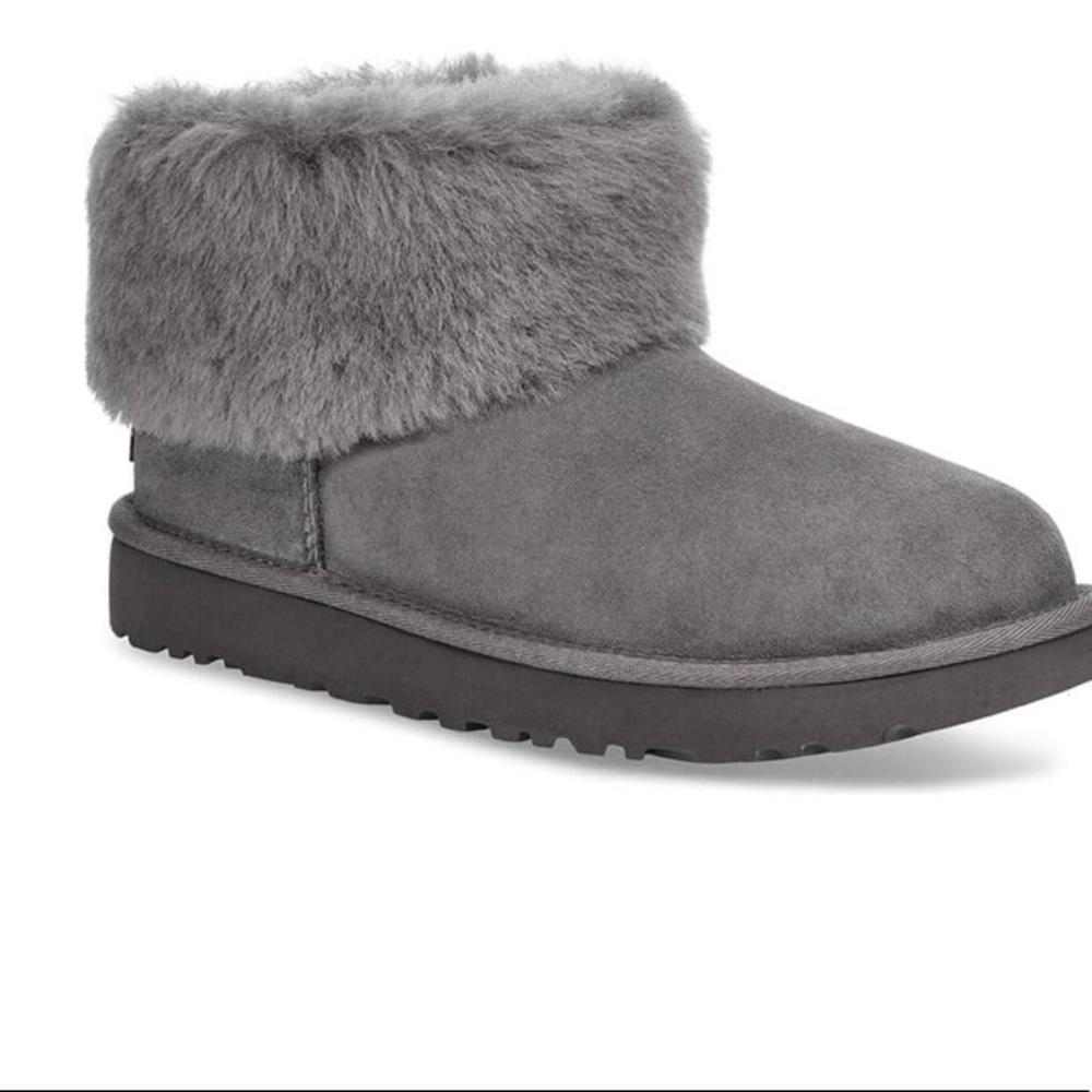 UGG Classic Mini Fluff Genuine Shearling Bootie